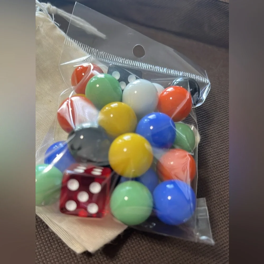 Marble & Dice Set for games 🌿🆕🌿